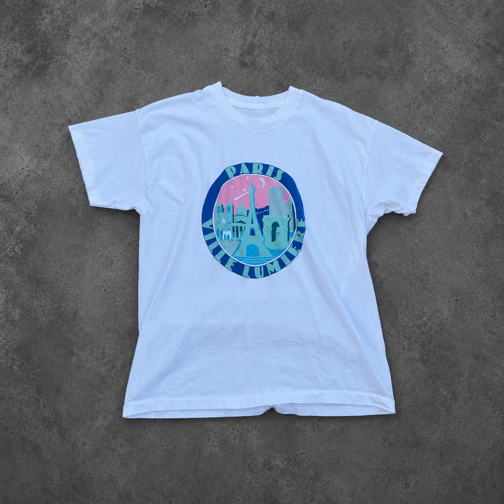 WHITE PARIS T-SHIRT