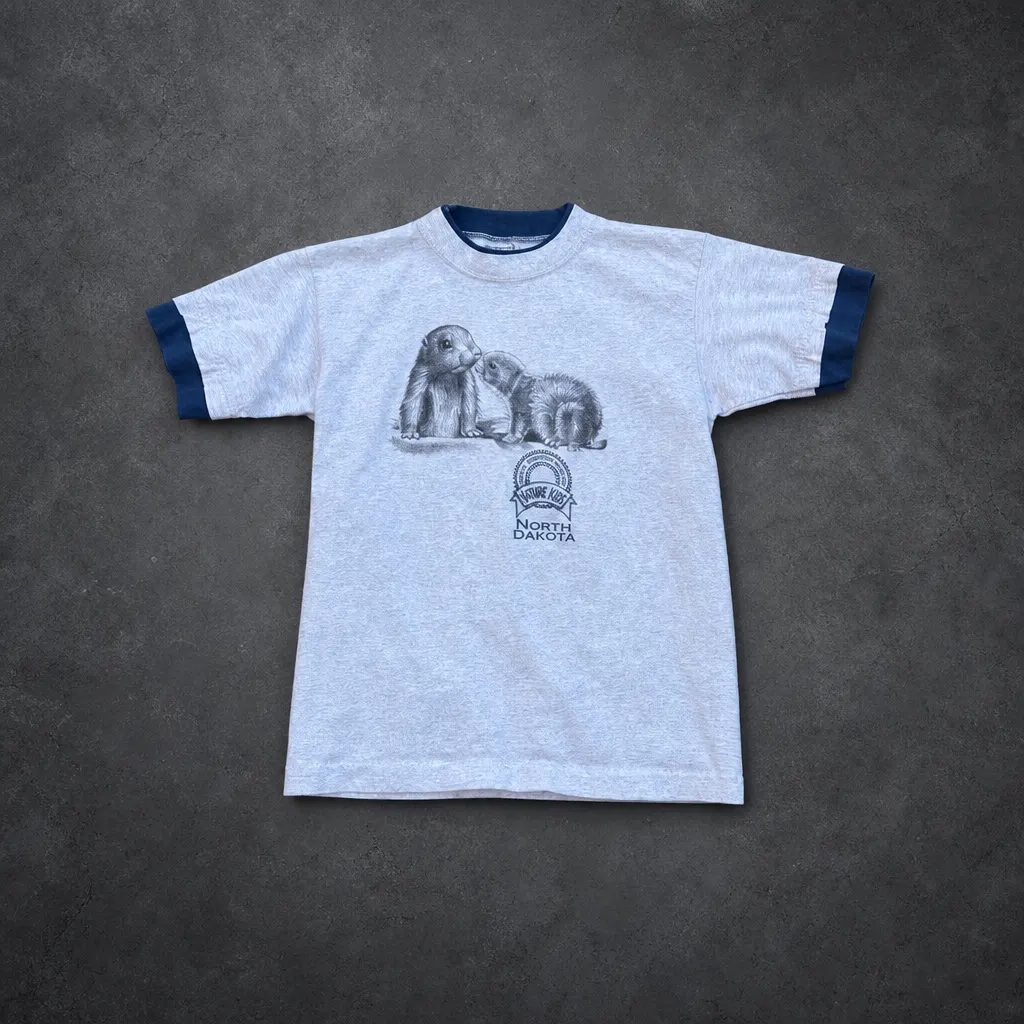 NORTH DAKOTA PRAIRIE DOG RINGER T-SHIRT