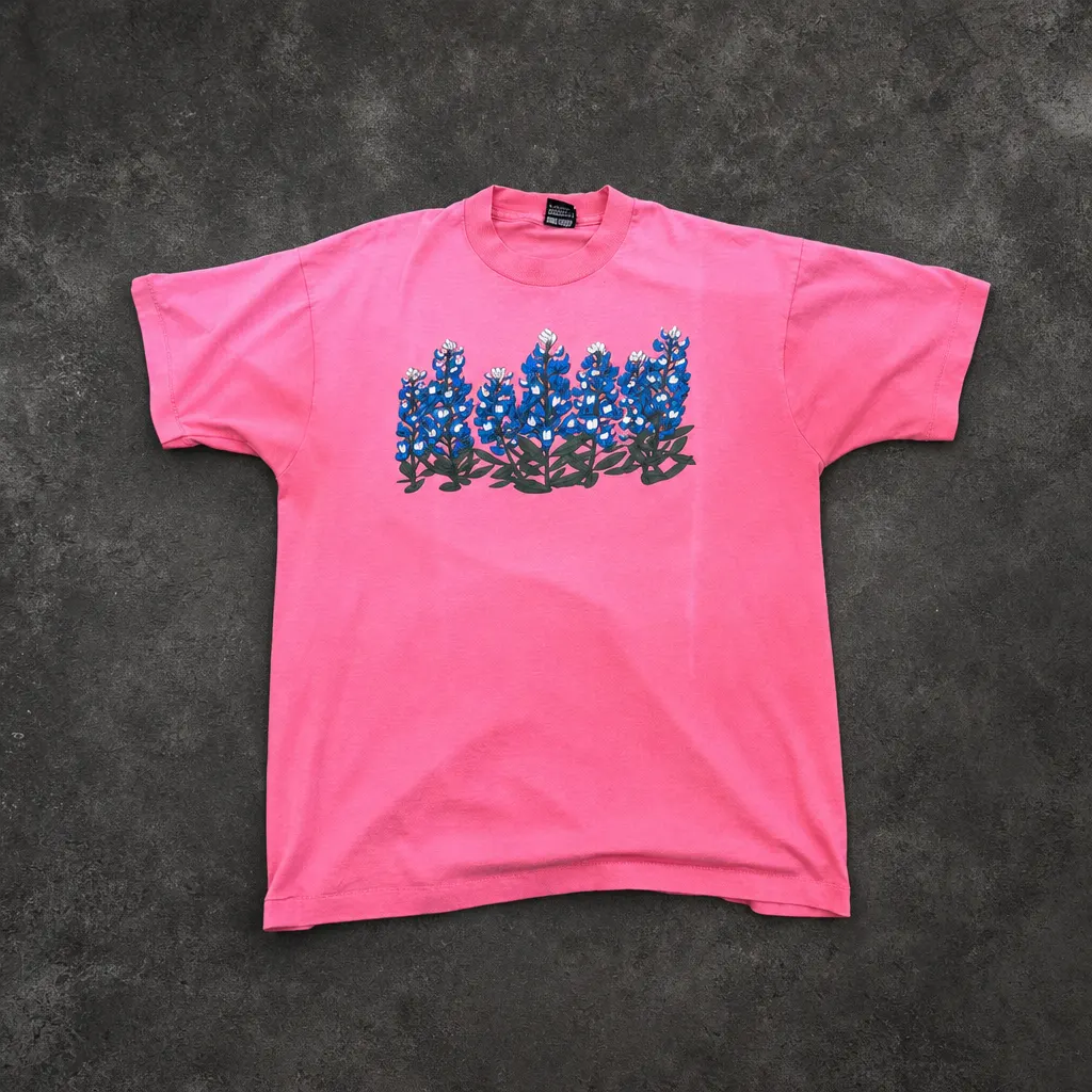 PINK BLUEBONNET GRAPHIC T-SHIRT
